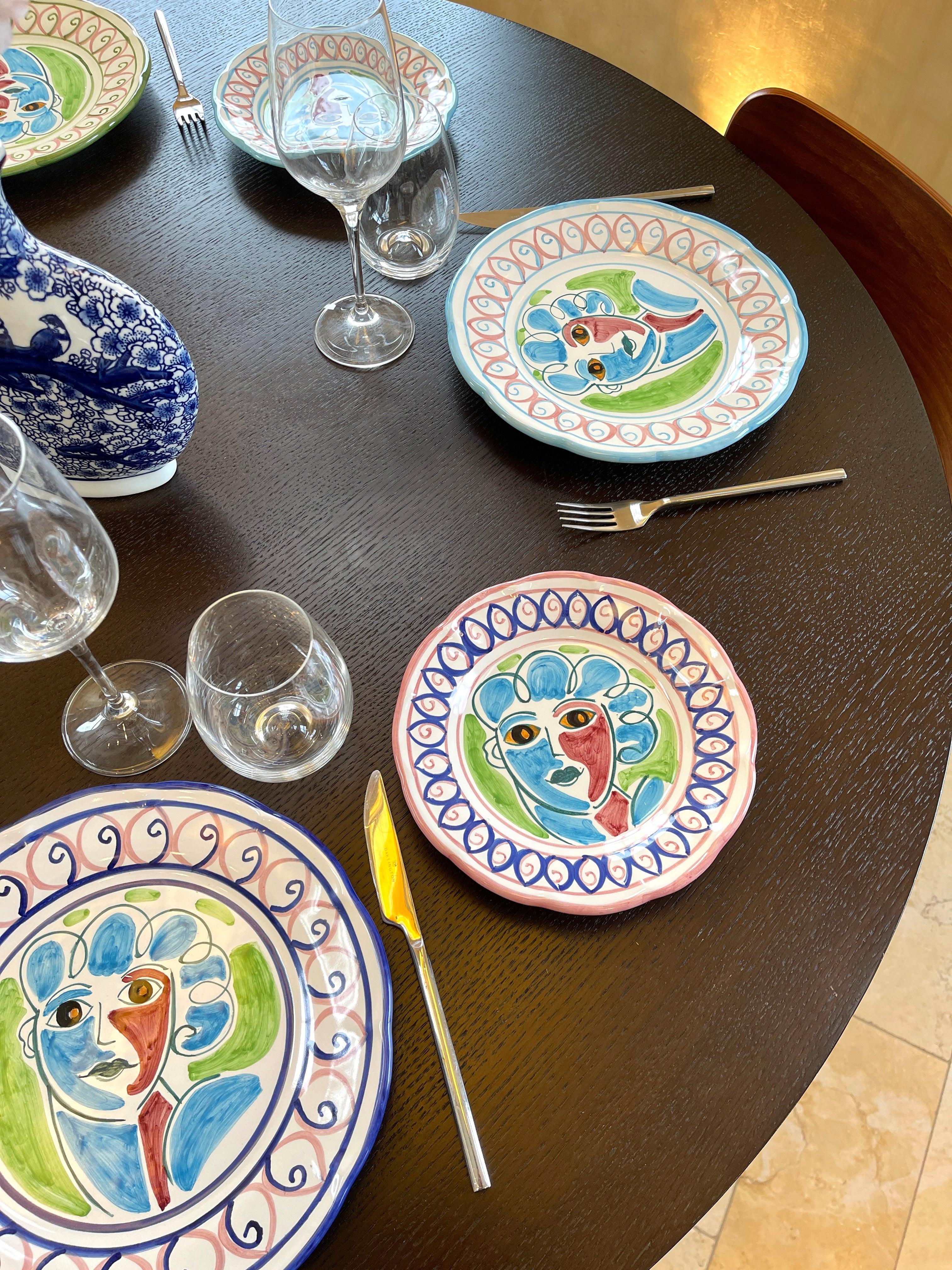 Roman Blue Dinner Plate - THEHOUSEFUL