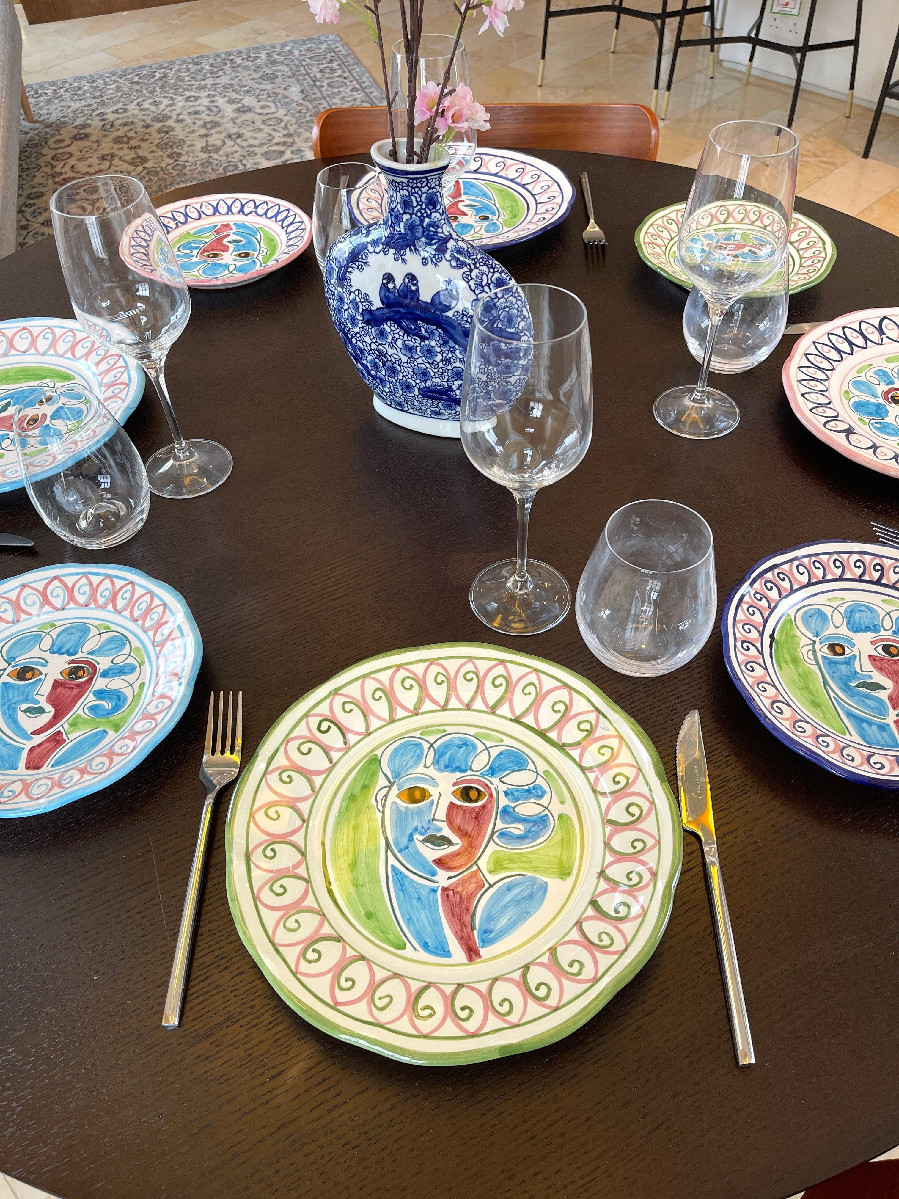 Roman Blue Dinner Plate - THEHOUSEFUL