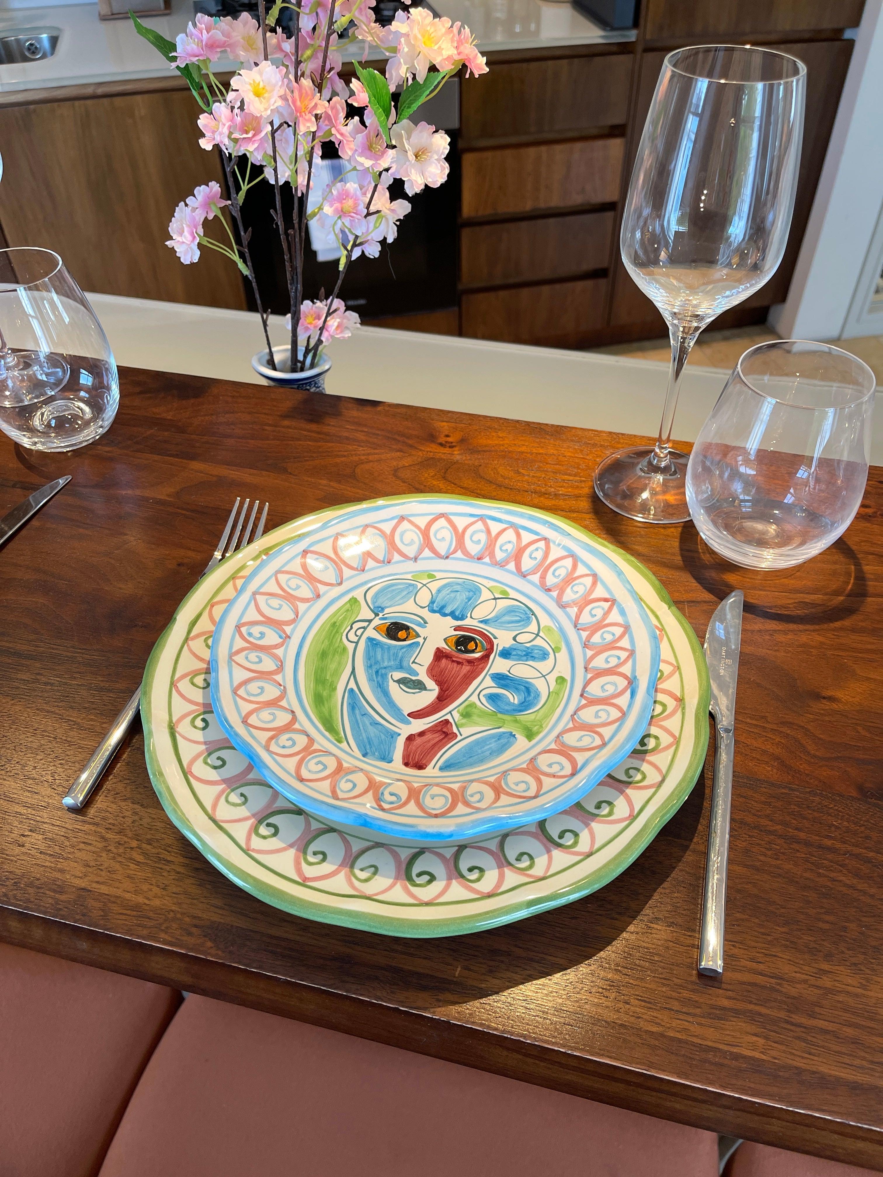 Roman Blue Dinner Plate - THEHOUSEFUL