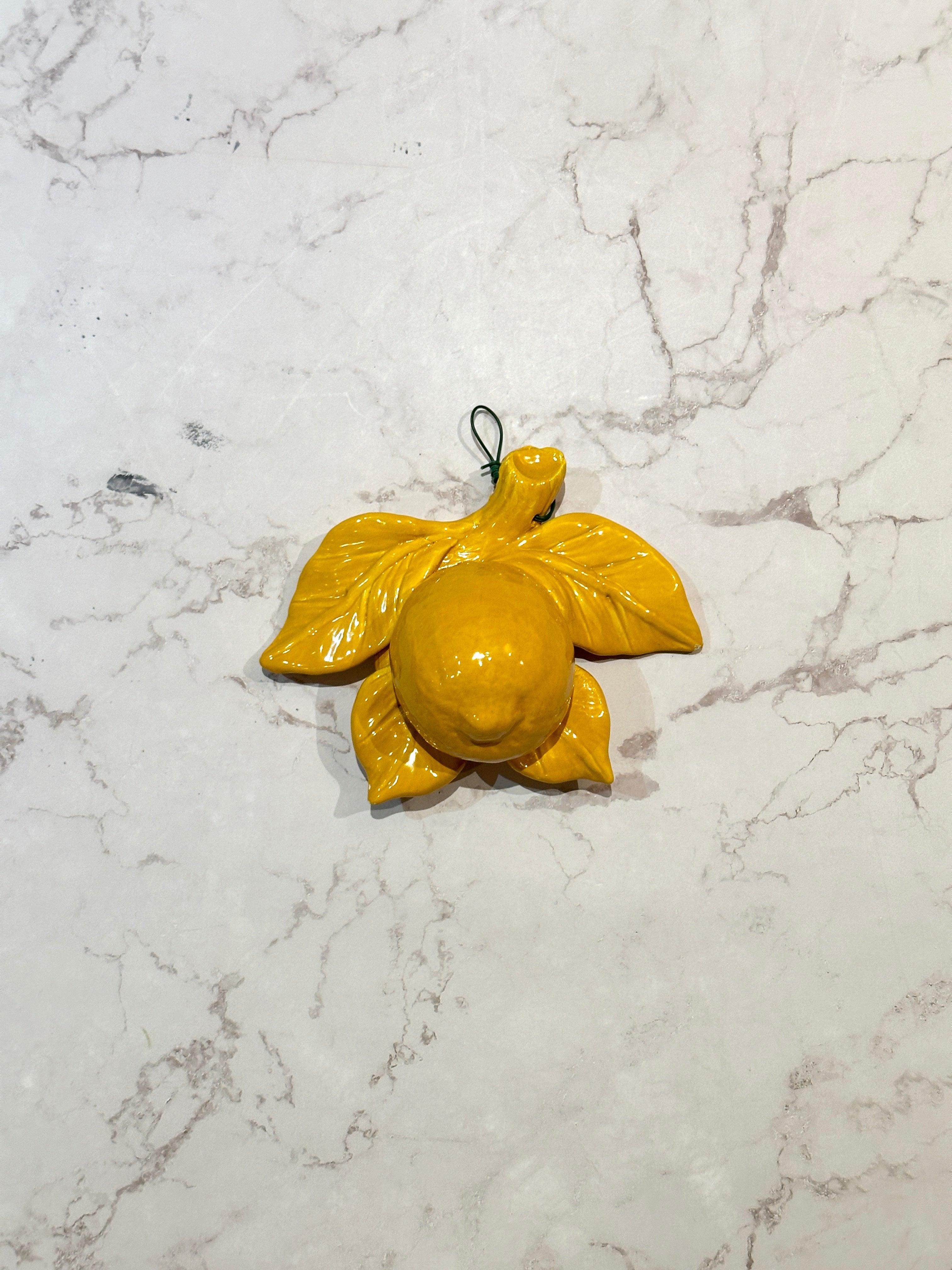Amalfi Lemon Yellow Wall Branch (Stralcio) - THEHOUSEFUL