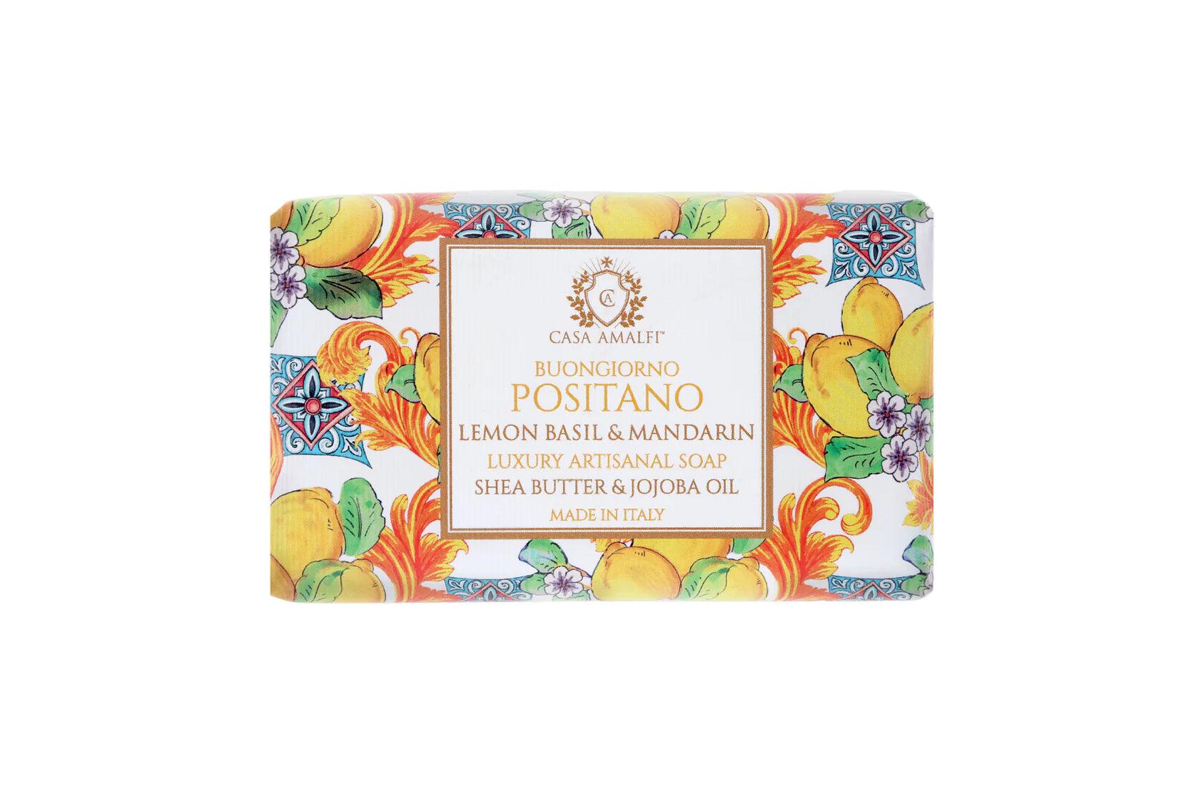 Positano Luxury Artisan Soap and Hand-Painted Plate Gift Box - THEHOUSEFUL