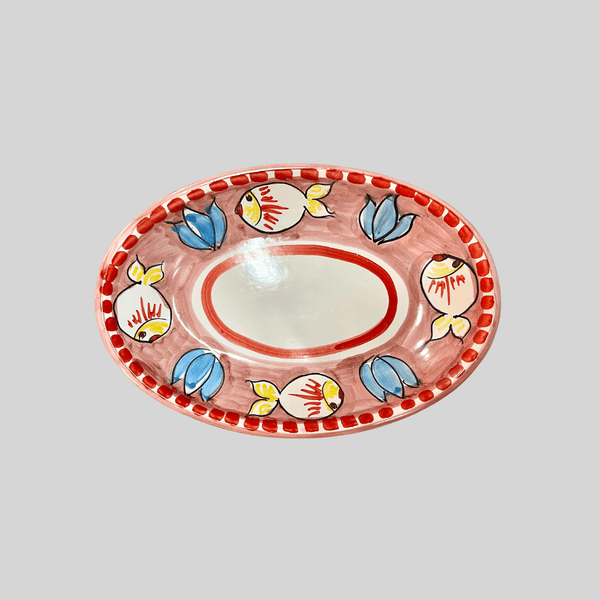 Amalfi Rose Oval Plate