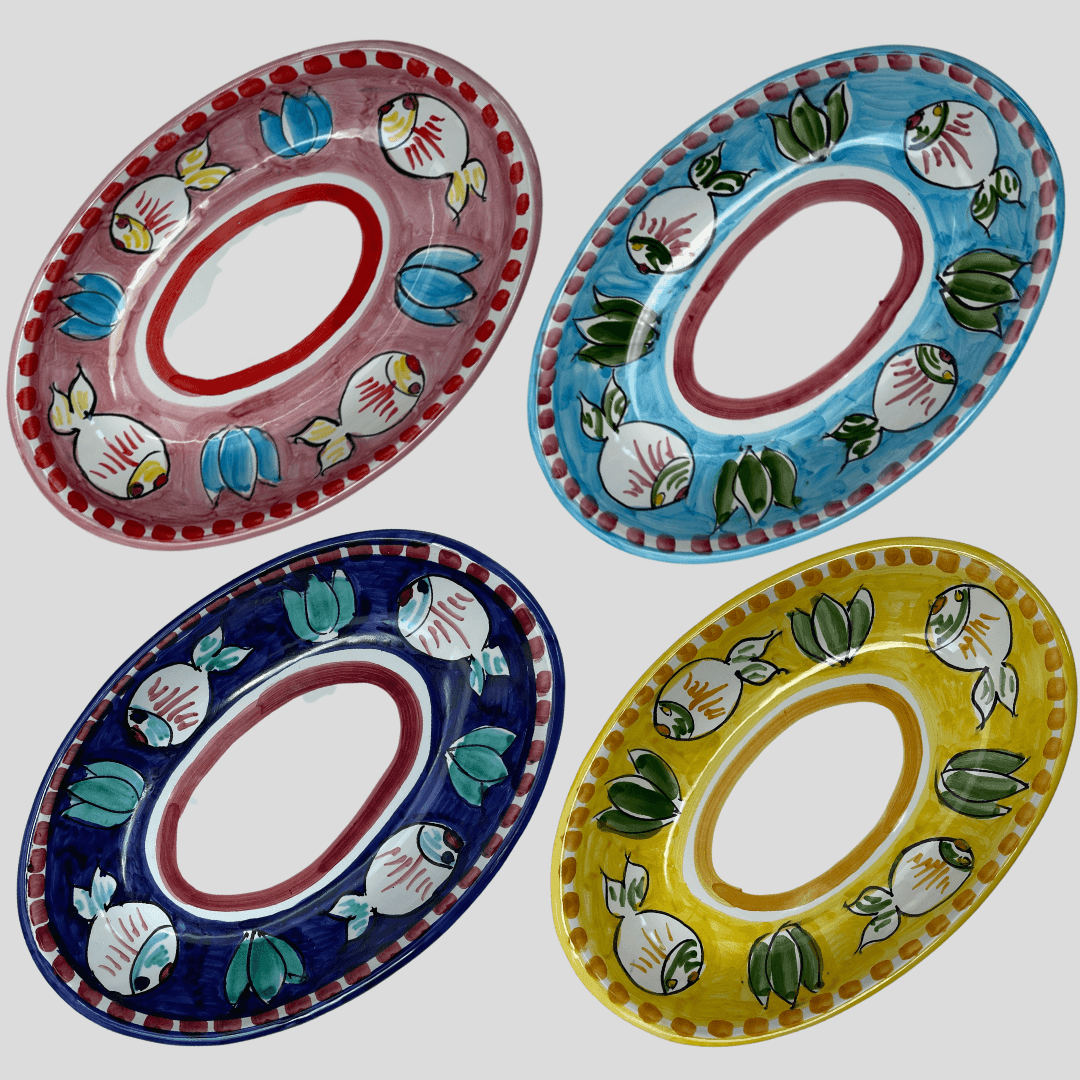 4x Mix Amalfi Plates - THEHOUSEFUL