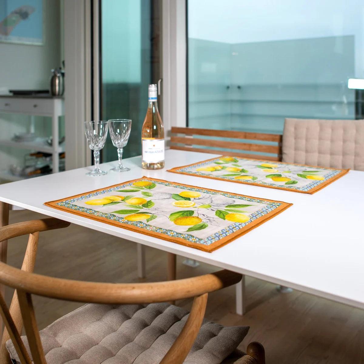 Amalfi Lemons Placemats - Set of 2