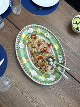 Amalfi Green Oval Charger Plate