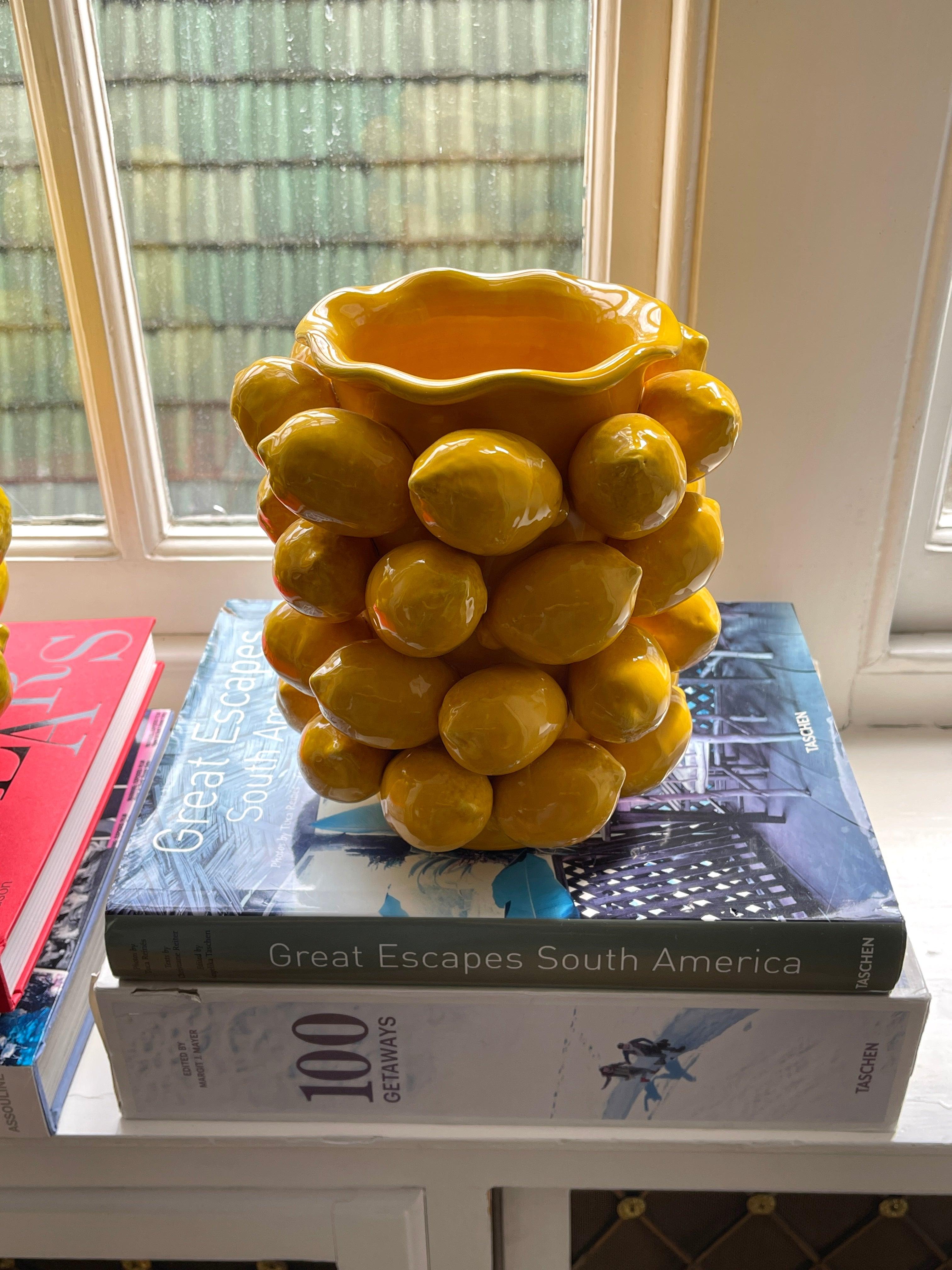 Sicilian Lemon Vase - THEHOUSEFUL
