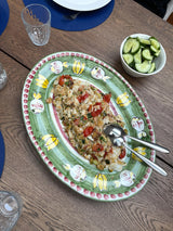 Amalfi Green Oval Charger Plate