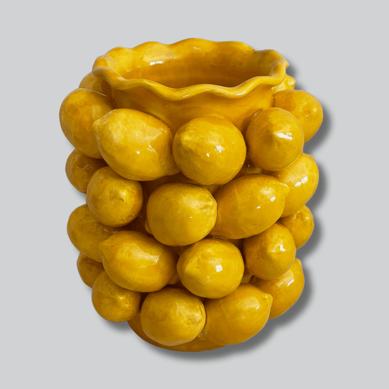 Sicilian Lemon Vase - THEHOUSEFUL