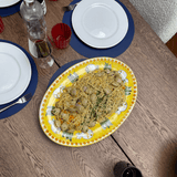 Amalfi Yellow Oval Charger Plate