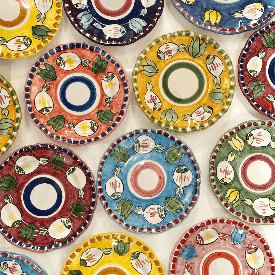 Amalfi Mix Plates Tableware Set - Set of 12
