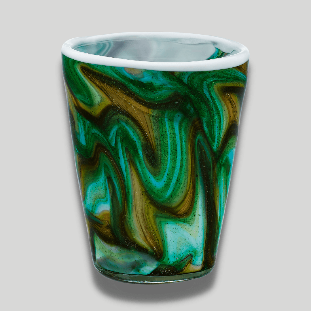 Green Murrina Glass Tumbler - THEHOUSEFUL