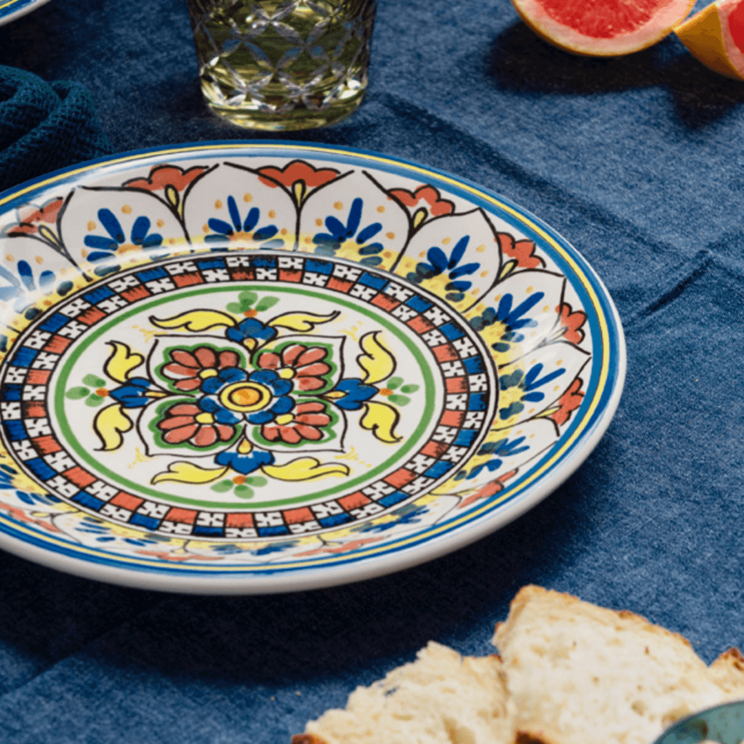 Capri Mix Plates Tableware Set - Set of 12 - THEHOUSEFUL