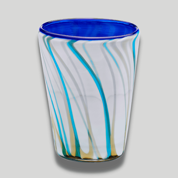 White Murrina Glass Tumbler - THEHOUSEFUL