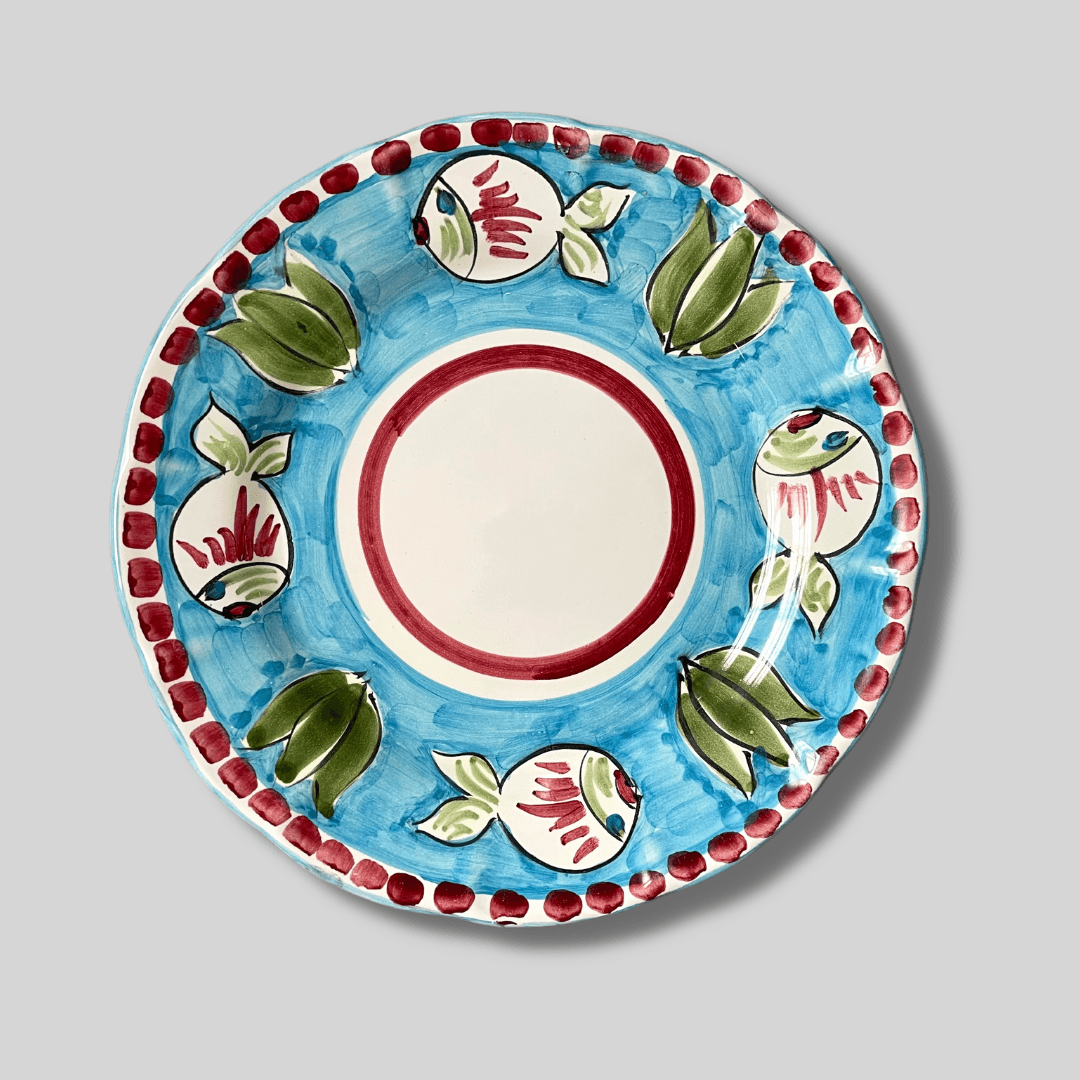 Amalfi Light Blue Celeste Dinner Plate - THEHOUSEFUL