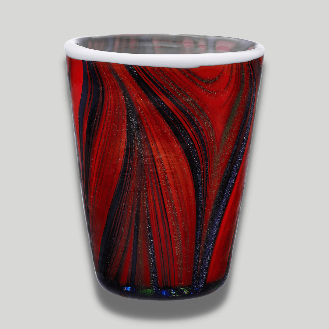Red Murrina Glass Tumbler - THEHOUSEFUL
