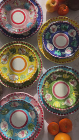 Amalfi Mix Plates Tableware Set - Set of 12