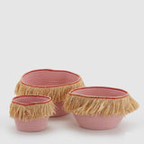 Pink Soft Baskets (Set of 3) - thehouseful