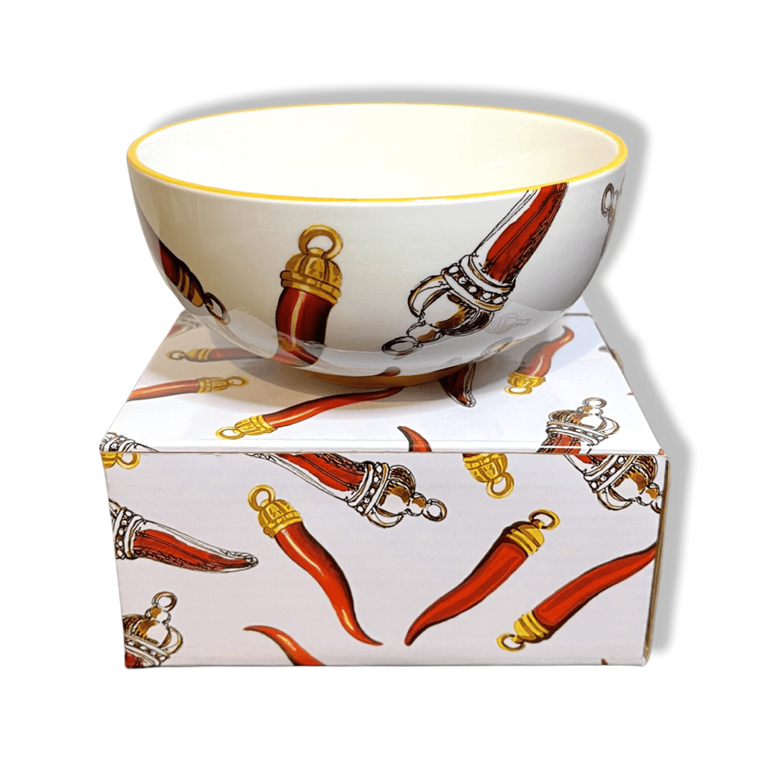 Neapolitan Cornicelli Chillies Bowl - THEHOUSEFUL