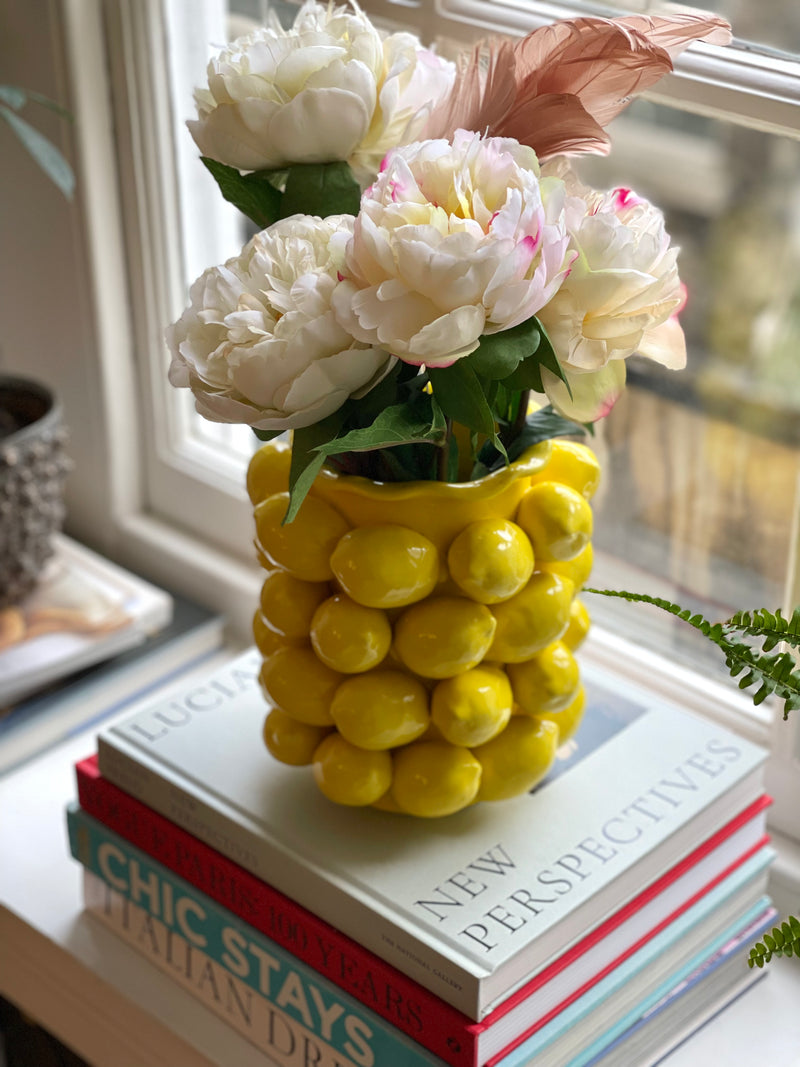 Sicilian Lemon Vase - THEHOUSEFUL
