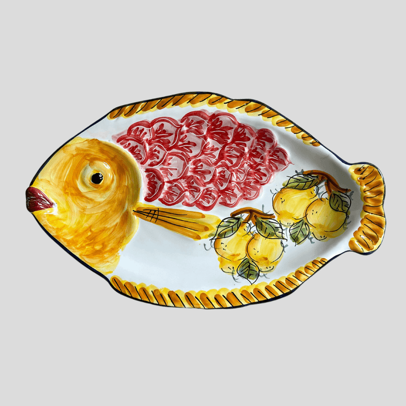 Amalfi Fish Oval Plate - THEHOUSEFUL