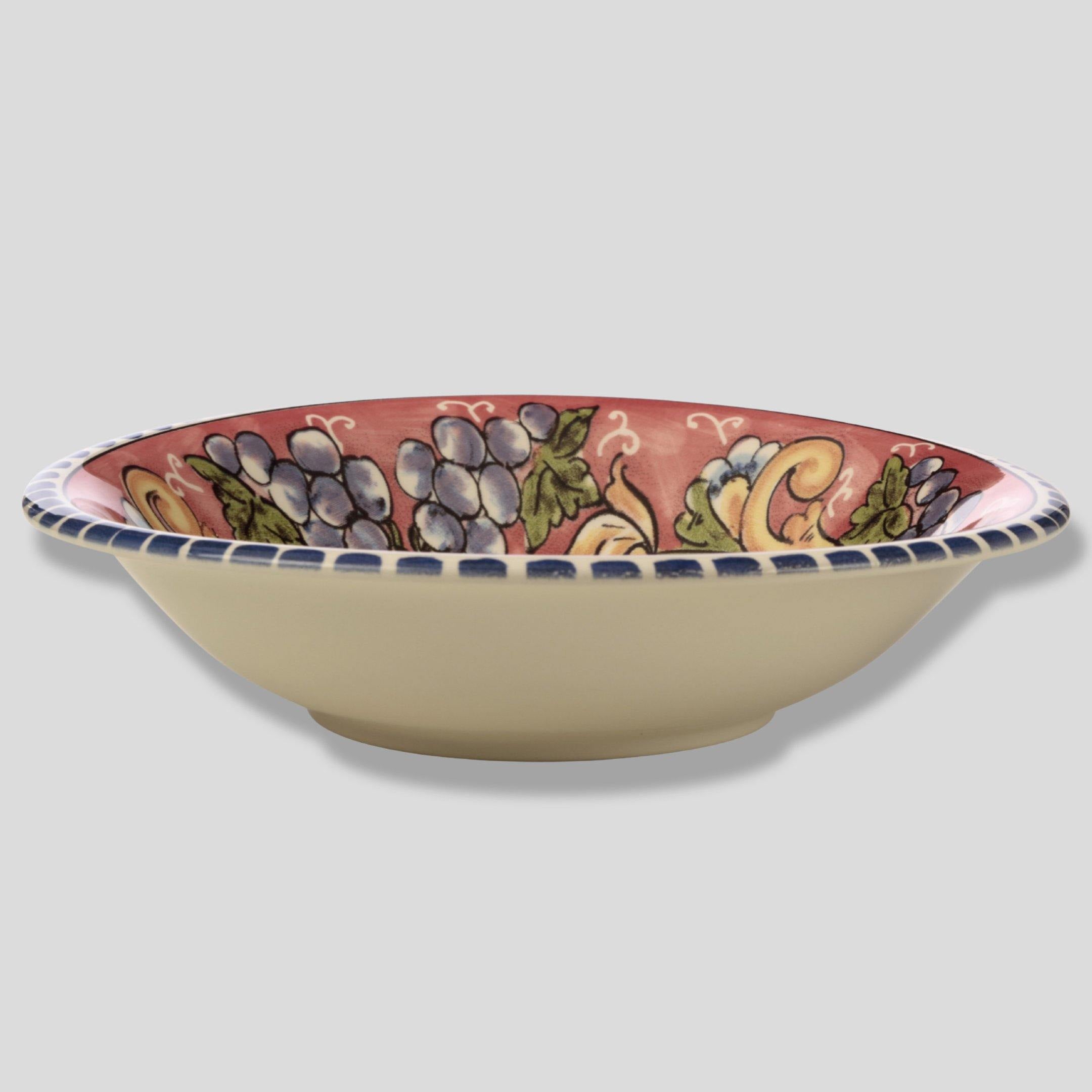 Pink Grapes Bowl/Soup Plate - THEHOUSEFUL