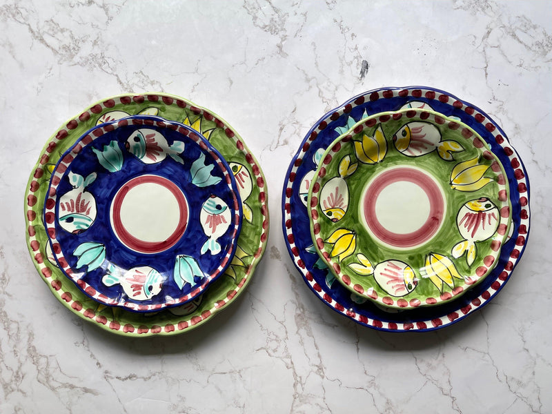 Amalfi Blue Side Plate - THEHOUSEFUL